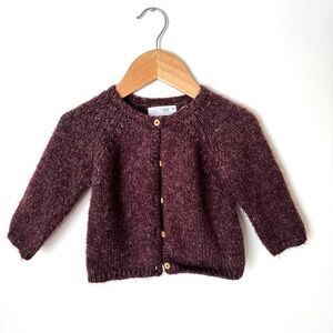 Zara Kids Burgundy Cardigan
